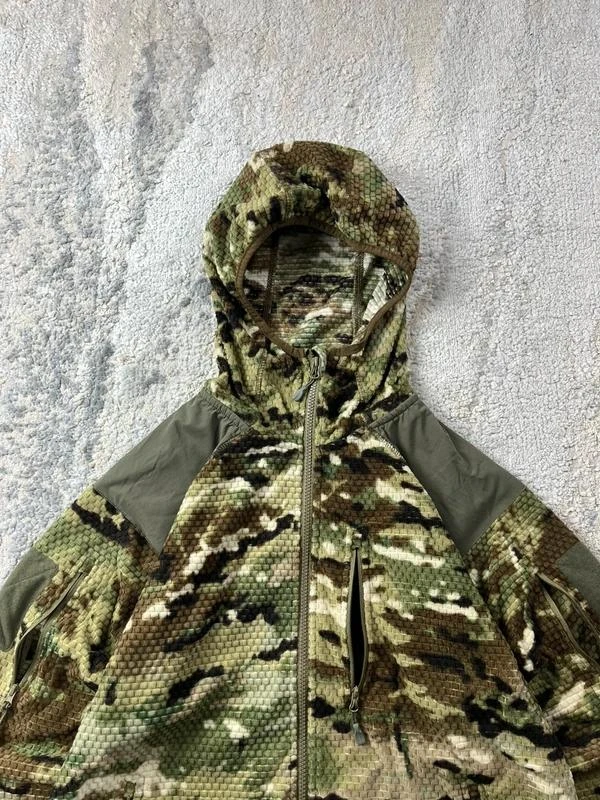 Vintage Camo Hunting Khaki Brown Dubbele Rits Hoodie Maat M – photo 5